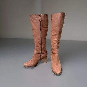 Women’s Fabianelli Tan Riding Leather Boots - Size 36/ US 6 (Made In Italy)